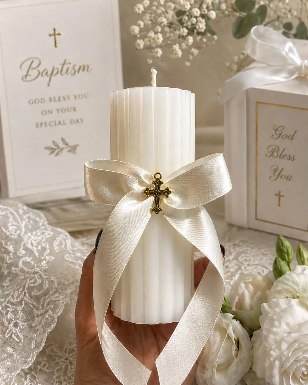 Blooming Grace Candles with Flowers-13