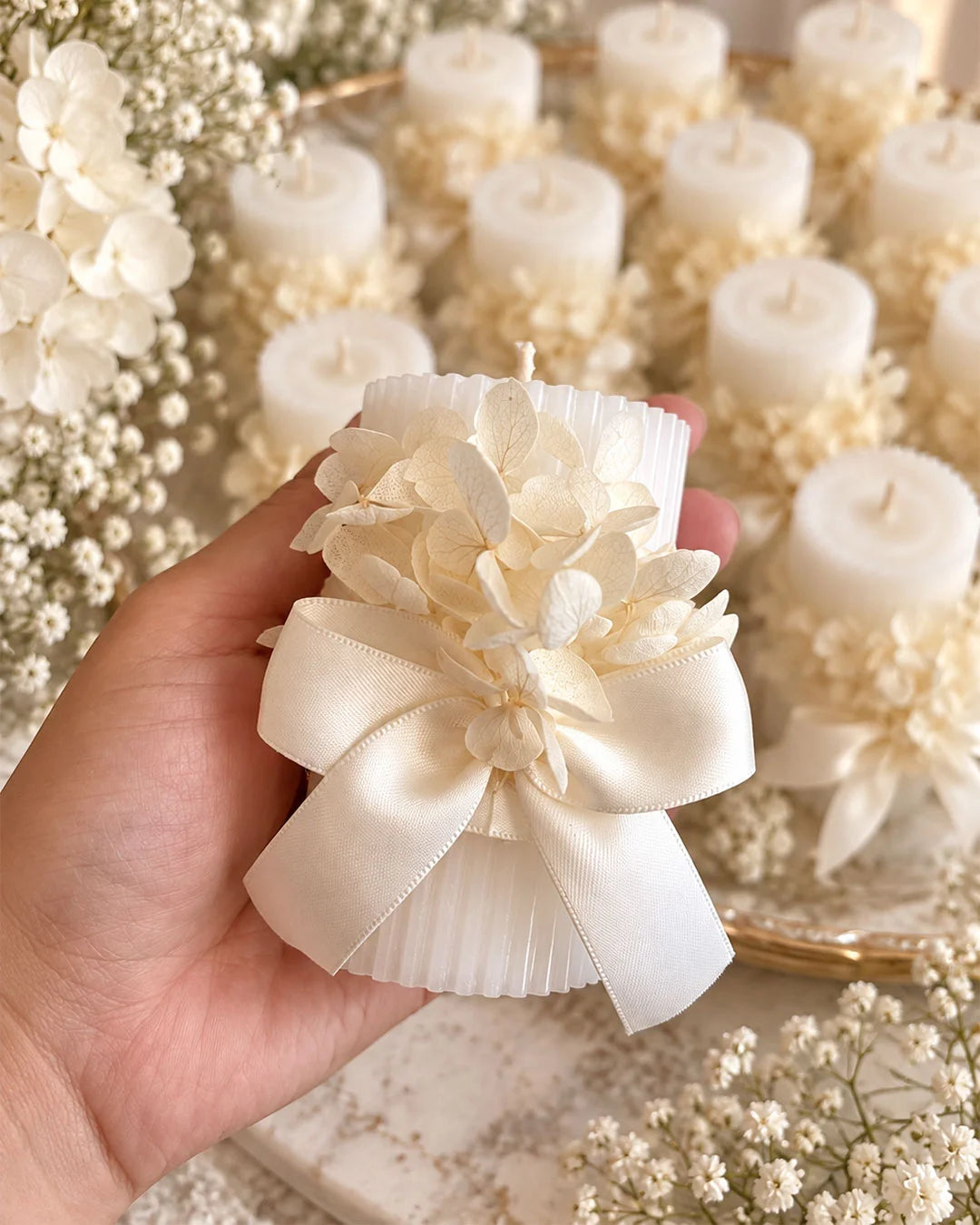 Blooming Grace Candles with Flowers-23