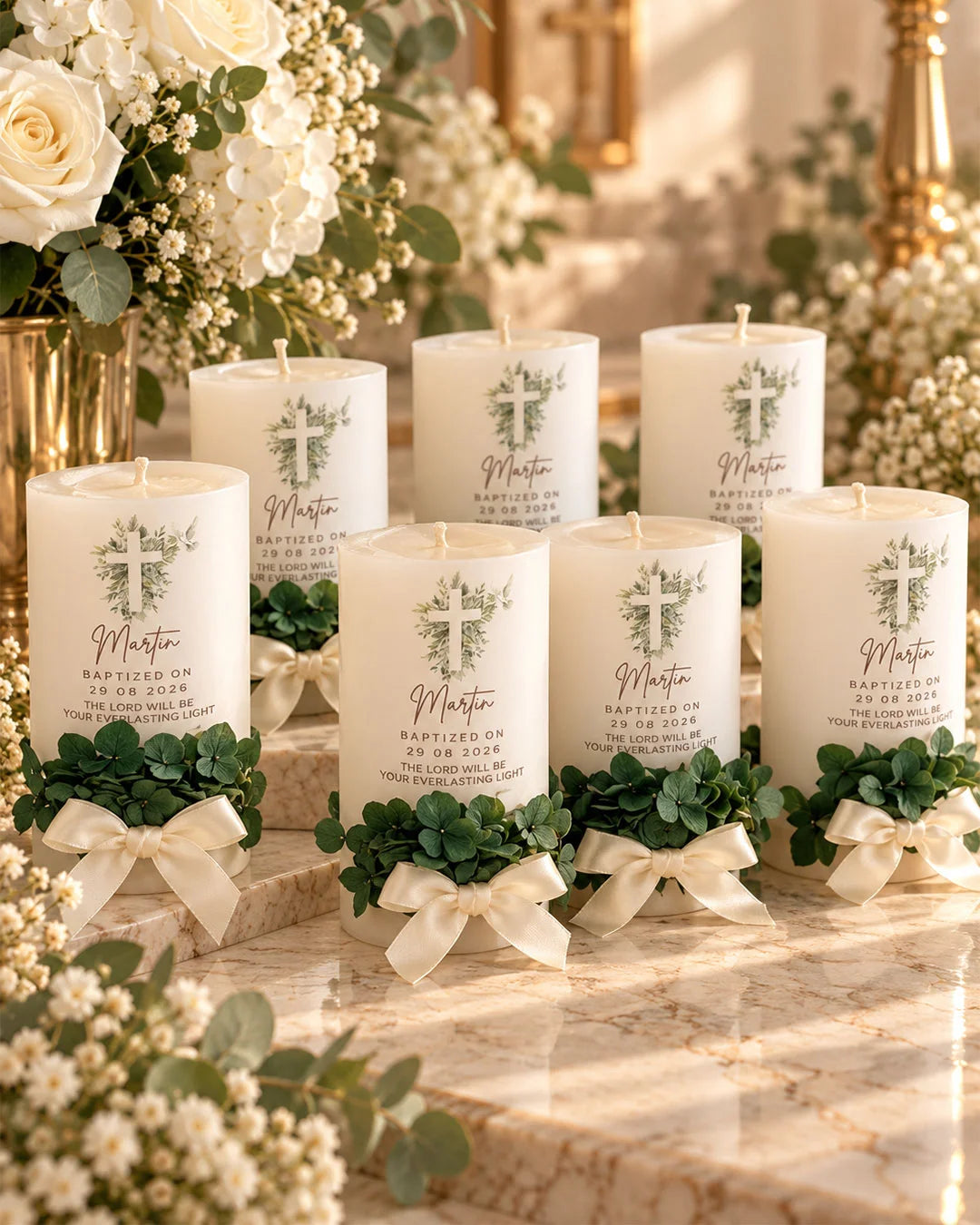 Blooming Grace Candles with Flowers-30