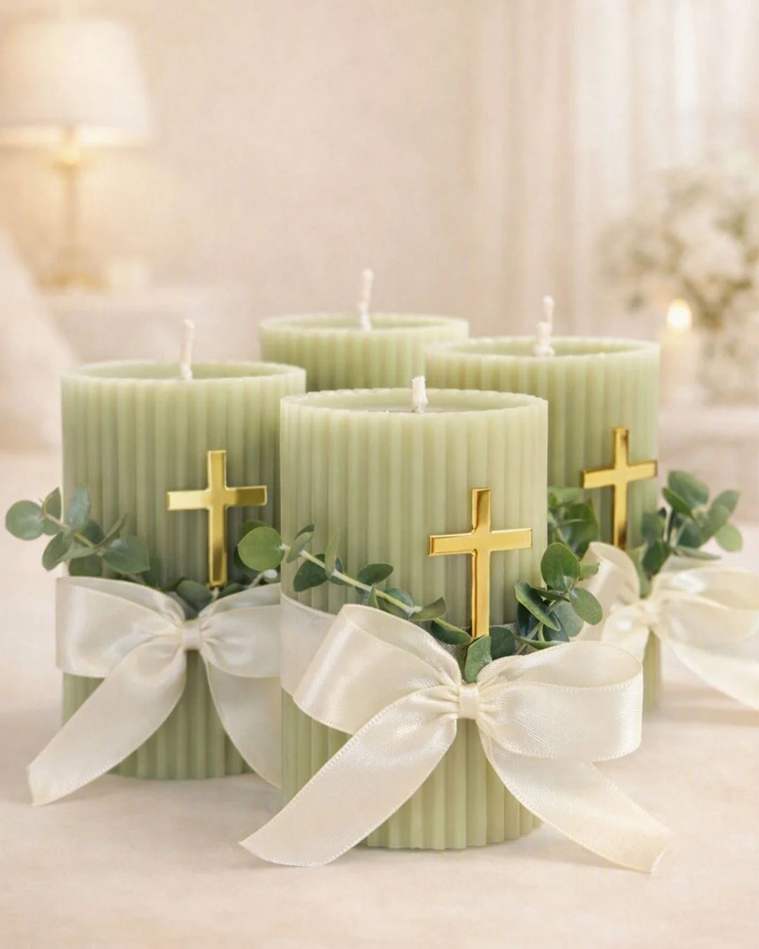 Blooming Grace Candles with Flowers-7